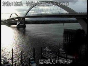 福岡県大川市 筑後川 小保のライブカメラ