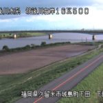 筑後川 下田大橋上流のライブカメラ|福岡県久留米市のサムネイル