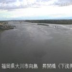 筑後川 昇開橋下流のライブカメラ|福岡県大川市のサムネイル