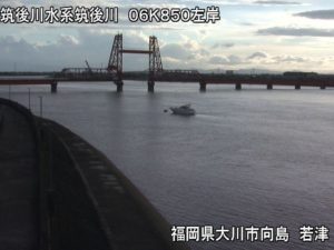 福岡県大川市 筑後川 若津のライブカメラ