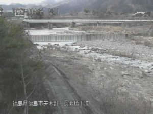 福島県福島市 松川 長老橋下流のライブカメラ