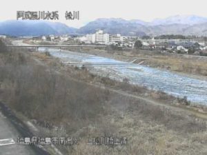 福島県福島市 松川 上松川橋上流のライブカメラ