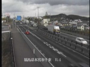 福島県本宮市 国道4号 杉田橋のライブカメラ