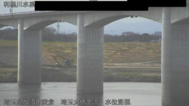 利根川 埼玉大橋下流 水位監視のライブカメラ|埼玉県加須市