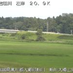 吉田川 粕川大橋上流のライブカメラ|宮城県大郷町のサムネイル