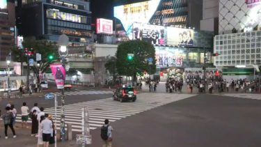 大外ビル付近から渋谷スクランブル交差点のライブカメラ|東京都渋谷区
