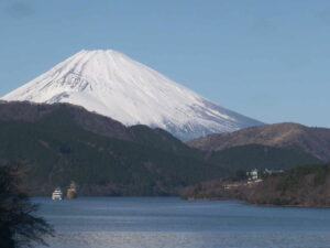 神奈川県箱根町 箱根公園から芦ノ湖と富士山のライブカメラ