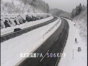 秋田県鹿角市 東北自動車道 湯瀬パーキングエリアのライブカメラ