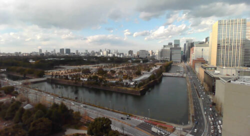東京ミッドタウン日比谷から皇居方面のライブカメラ|東京都千代田区のサムネイル