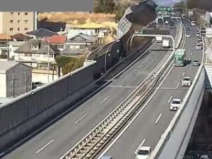 大阪府茨木市 名神高速道路 吹田インターチェンジのライブカメラ