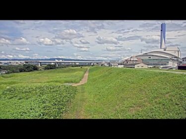 松原市上下水道管理課による大和川堤防のライブカメラ|大阪府松原市