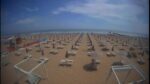 イェーゾロの海岸に並ぶたくさんのパラソルのライブカメラ|イタリアヴェネト州のサムネイル