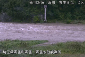 埼玉県寄居町 荒川 寄居水位観測所のライブカメラ