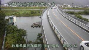 岐阜県揖斐川町 揖斐川 岡島水位観測所のライブカメラ