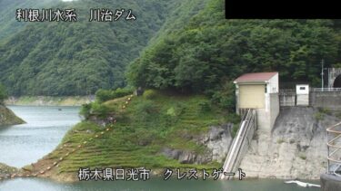 川治ダム 上流（クレストゲート）のライブカメラ|栃木県日光市