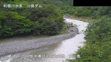 川俣ダム 大川筑のライブカメラ|栃木県日光市のサムネイル