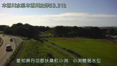 木曽川 小渕簡易水位のライブカメラ|愛知県扶桑町