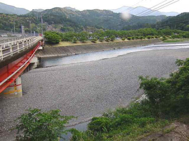 気田川 平木大橋のライブカメラ|静岡県浜松市のサムネイル