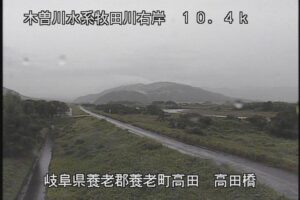 岐阜県養老町 牧田川 高田橋のライブカメラ