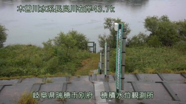 長良川 穂積水位観測所のライブカメラ|岐阜県瑞穂市