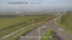 岐阜県岐阜市 長良川 長良大橋のライブカメラ
