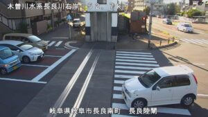 岐阜県岐阜市 長良川 長良陸閘のライブカメラ