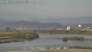 岐阜県岐阜市 長良川 新荒田川論田川のライブカメラ