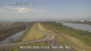 岐阜県安八町 長良川 新犀川のライブカメラ
