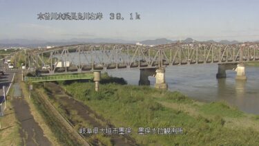 長良川 墨俣水位観測所のライブカメラ|岐阜県大垣市のサムネイル