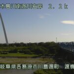 南派川 南派川渡橋のライブカメラ|岐阜県各務原市のサムネイル