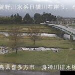 日橋川 身神川排水機場のライブカメラ|福島県喜多方市のサムネイル