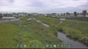石田川 新宝橋下流のライブカメラ|群馬県太田市