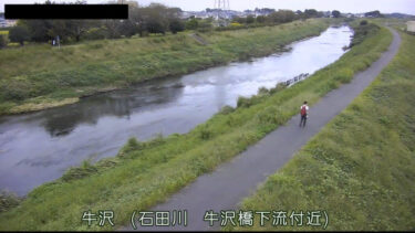 石田川 牛沢橋下流のライブカメラ|群馬県太田市