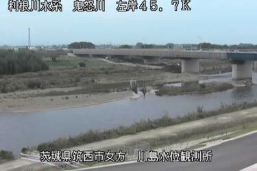 鬼怒川 川島水位観測所のライブカメラ|茨城県筑西市