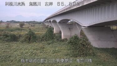 鬼怒川 鬼怒川橋（北関東自動車道）のライブカメラ|栃木県上三川町