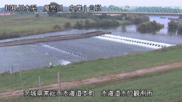 鬼怒川 水海道水位観測所のライブカメラ|茨城県常総市