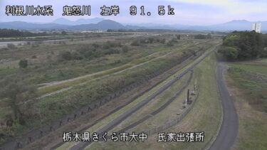 鬼怒川 大中水位観測所のライブカメラ|栃木県さくら市