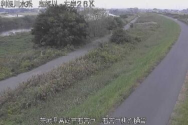 鬼怒川 若宮戸排水樋管のライブカメラ|茨城県常総市のサムネイル