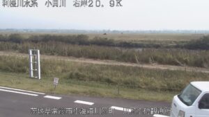 茨城県常総市 小貝川 川又水位観測所のライブカメラ