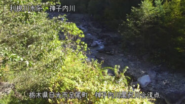 神子内川 黒沢川合流点のライブカメラ|栃木県日光市