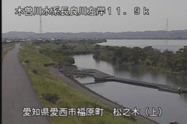 長良川 松之木上流のライブカメラ|愛知県愛西市