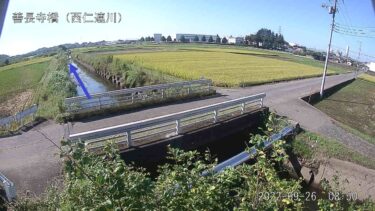 西仁連川 善長寺橋のライブカメラ|茨城県結城市