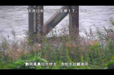 大井川 赤松水位のライブカメラ|静岡県島田市