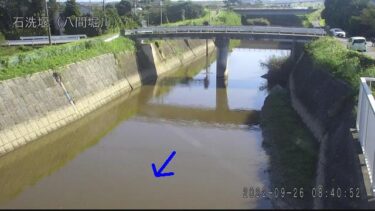 新八間堀川 石洗堰のライブカメラ|茨城県常総市