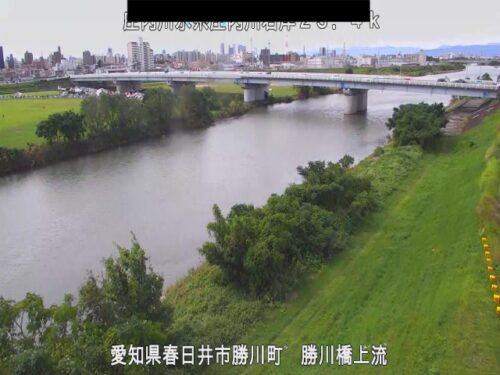 庄内川 勝川橋上流のライブカメラ|愛知県春日井市のサムネイル
