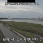 庄内川 庄内新川橋下流のライブカメラ|愛知県名古屋市のサムネイル