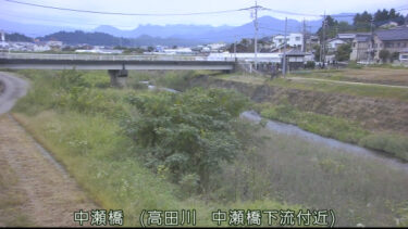 高田川 中瀬橋下流のライブカメラ|群馬県富岡市