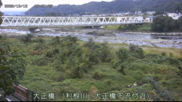 利根川 大正橋下流のライブカメラ|群馬県渋川市