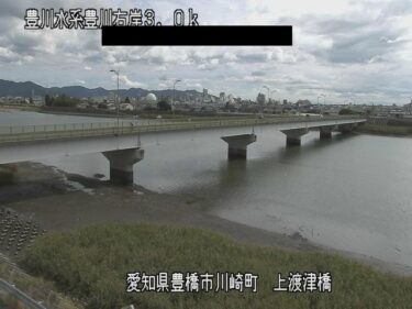 豊川 上渡津橋付近のライブカメラ|愛知県豊橋市のサムネイル