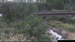 新潟県湯沢町 魚野川 東橋のライブカメラ
